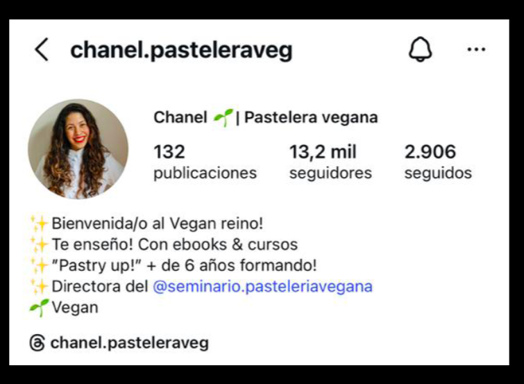 Testimonio @chanel.pasteleraveg